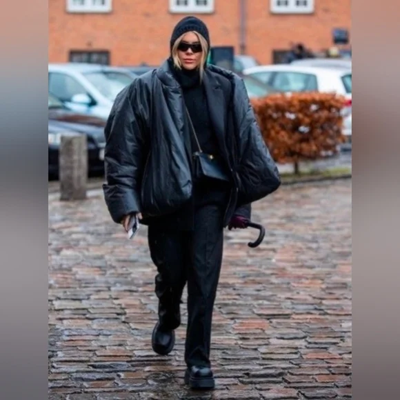 Yeezy X GAP YZY Kayne West Black Round Jacket